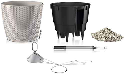 NIDO Cottage Sand Brown Planters as Full Set